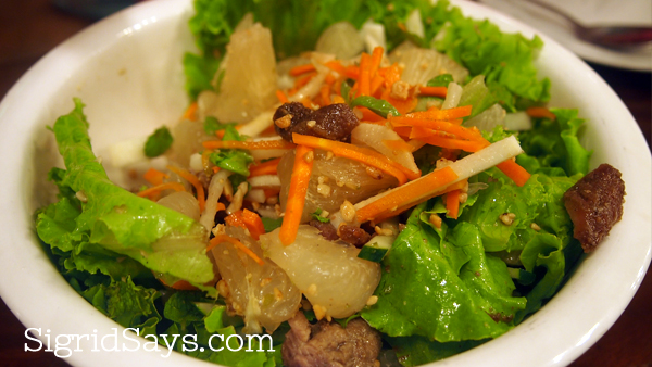 Pomelo salad