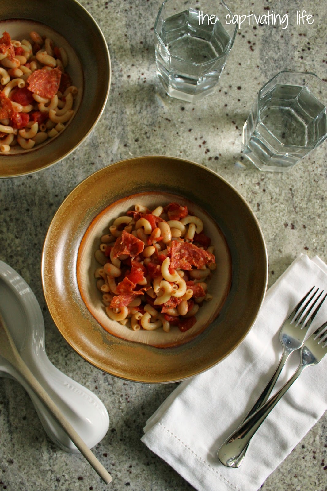 The Captivating Life Salami Pasta