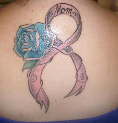 Breast cancer pink ribbon tattoos images