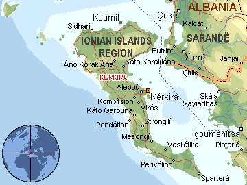 mapa ostrva krf Per@ Travel: KRF mapa ostrva krf