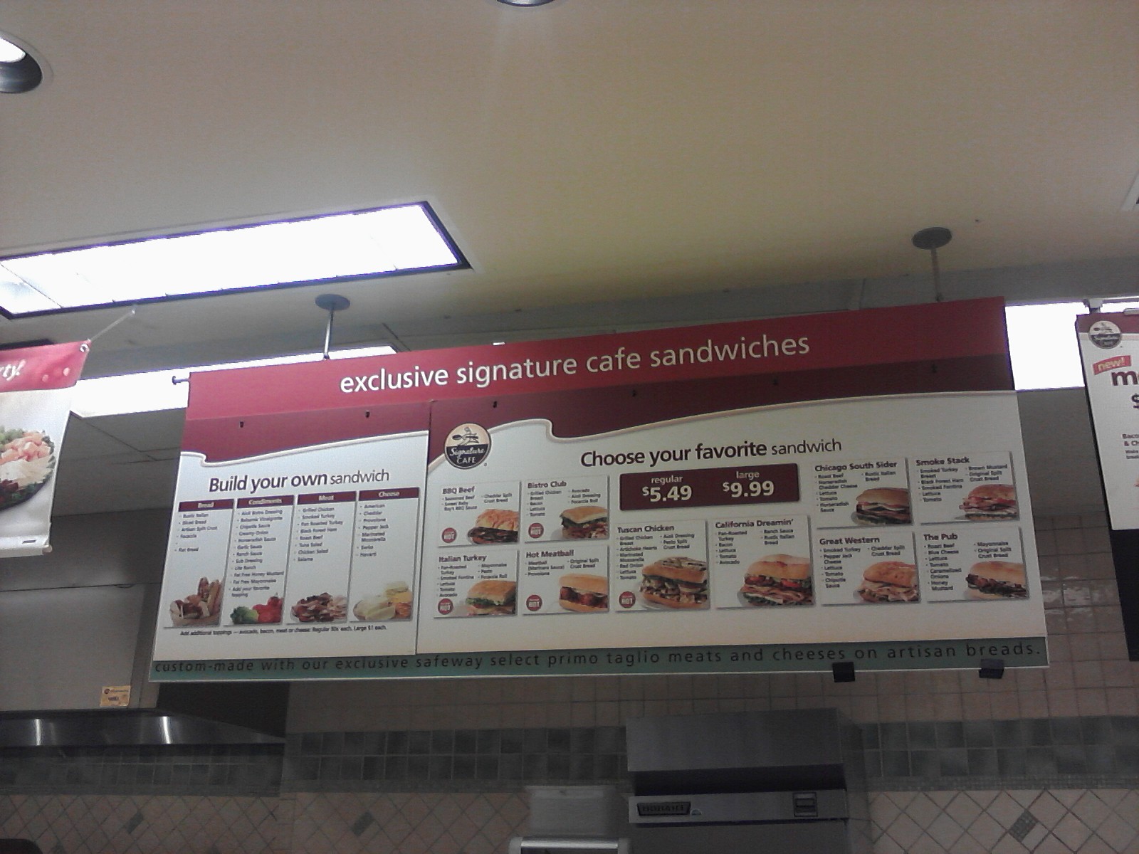 Scraps of Literacy Two Sandwich Menu Boards, One Supermarket