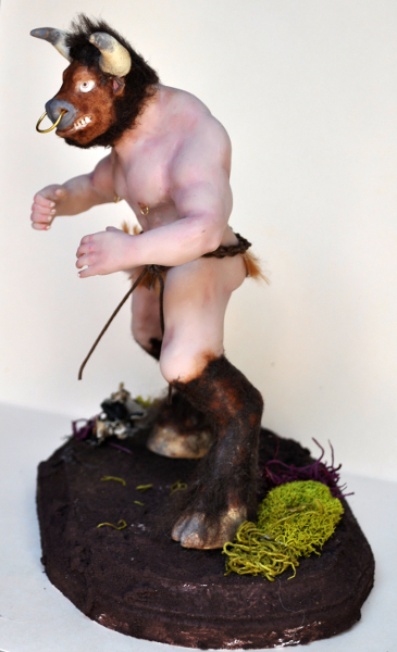   Mithology Minotaur Clay Art Doll Fantasy Iadr Ogld Anna Cimmino