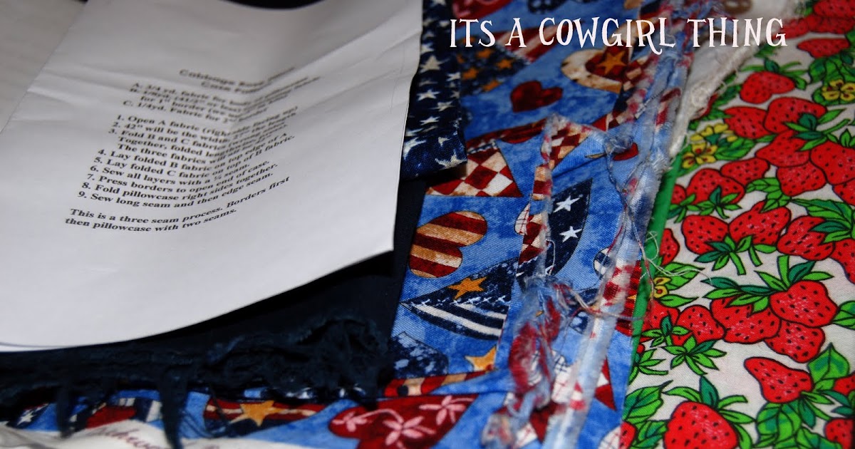 Its A Cowgirl Thing Pillowcases for Kenyan Orphans