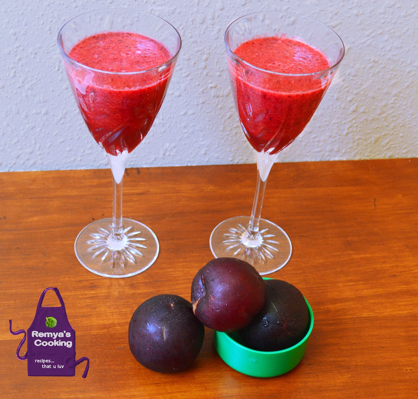 Remya's Baking Plum Pomegranate Juice