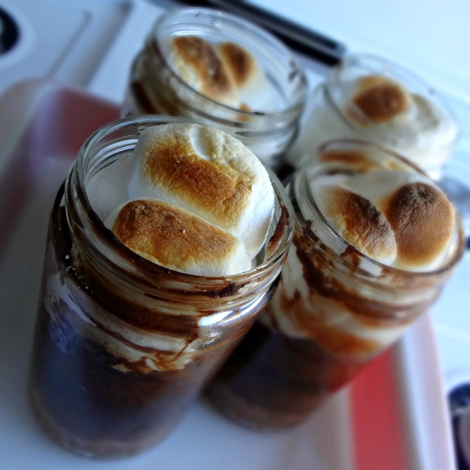 The Cooking Actress S'mores Cakes in Jars