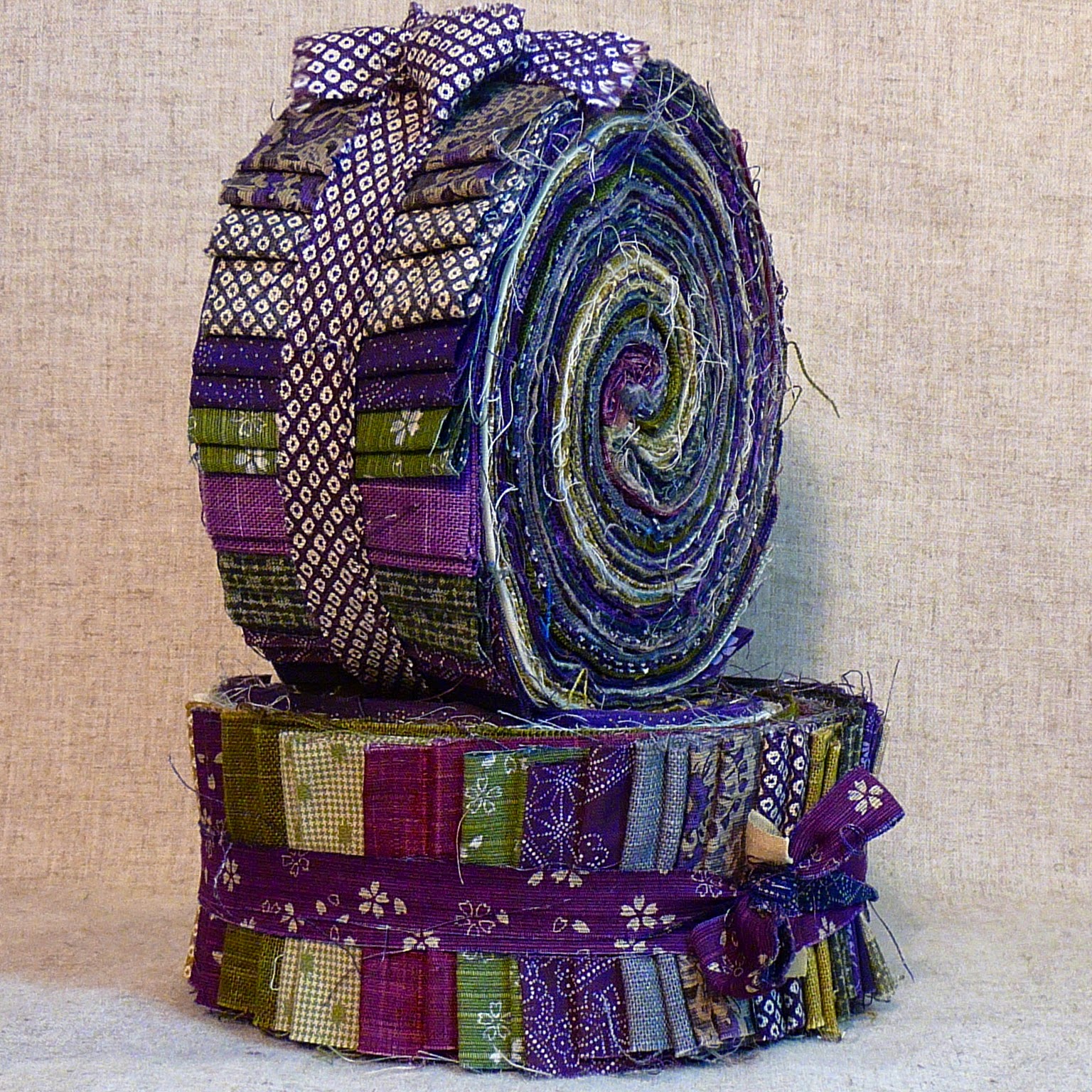 materialise Japanese Indigo Jelly Rolls and Hexagons at Materialise