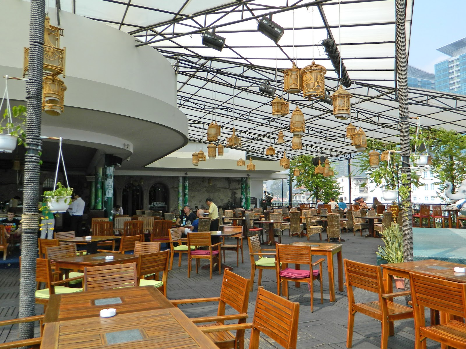 Vietnam Alive Rooftop Garden Bar on 5th floor of Rex Hotel Saigon