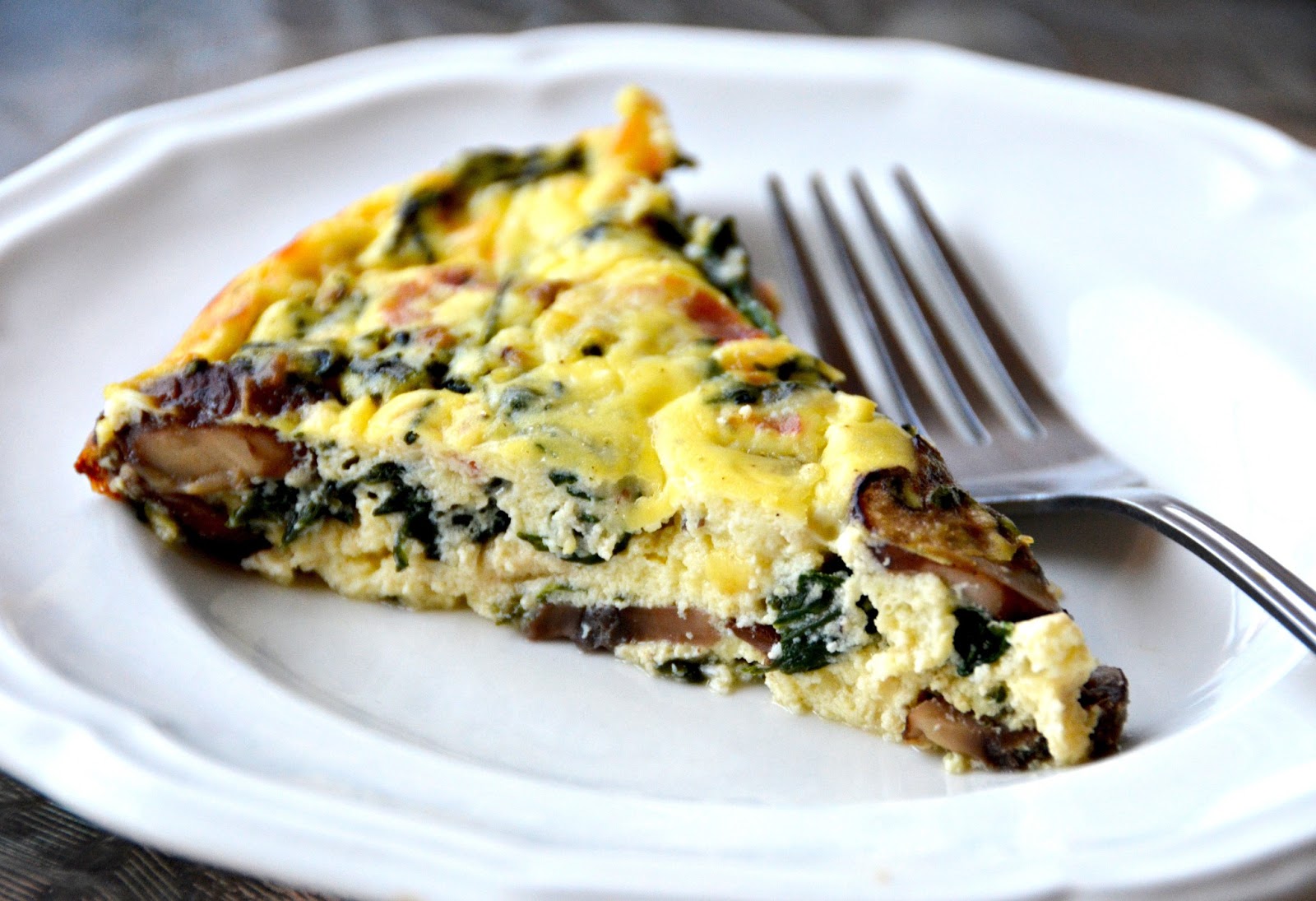 Processed Free and Me Kale and Ricotta Crustless Quiche