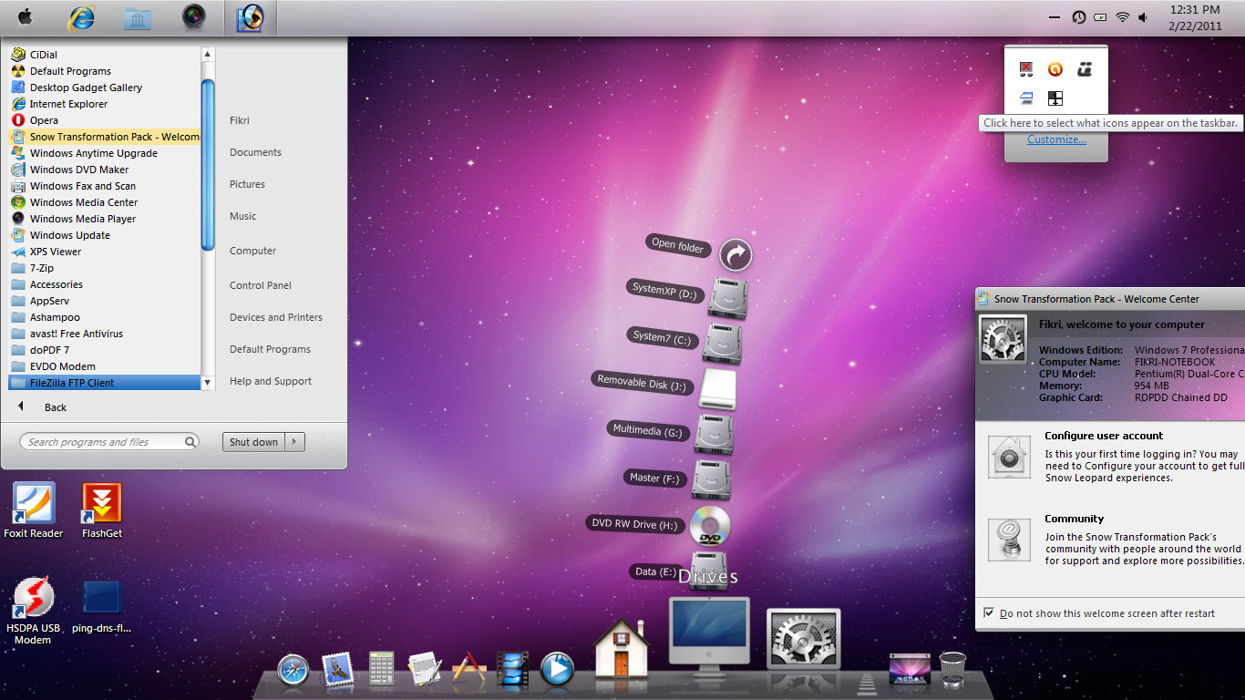mac taskbar for windows 7