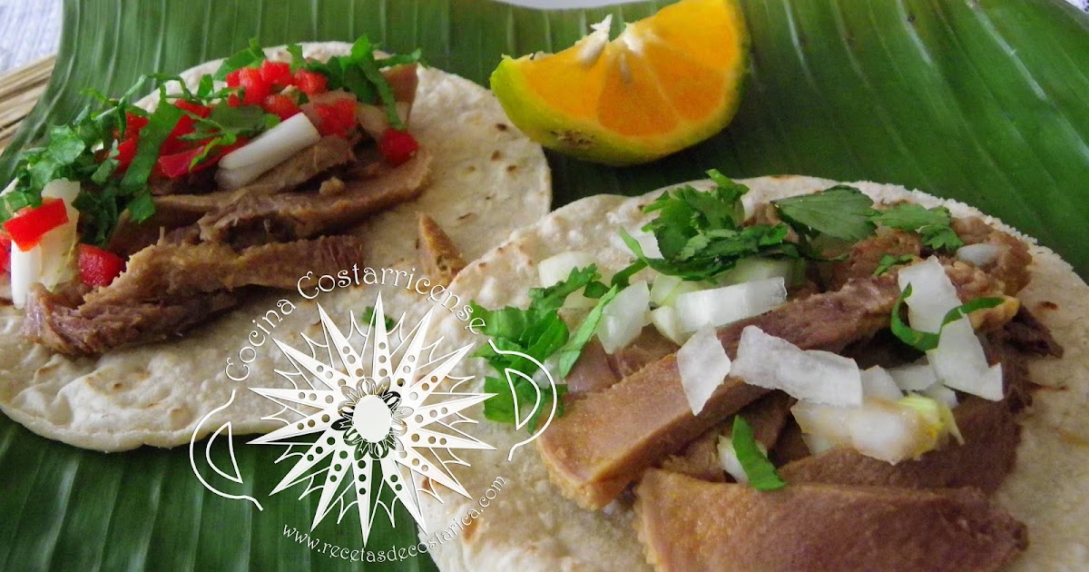 Cocina Costarricense tacos de lengua