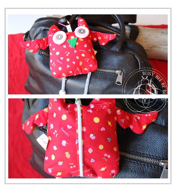 Handtasche mit Eulenanhänger von koalaplan