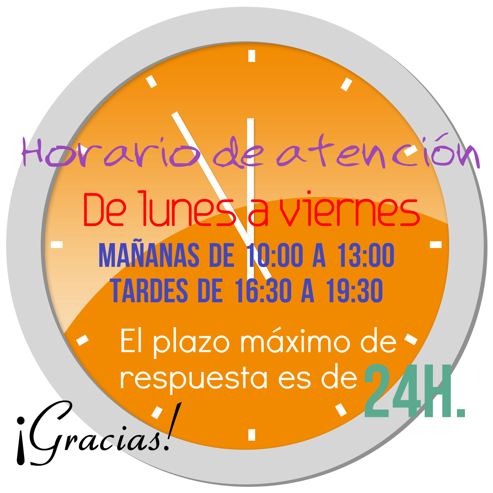 Horario de atención