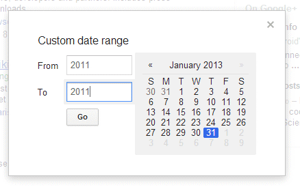 Custom Date Range Tips Google