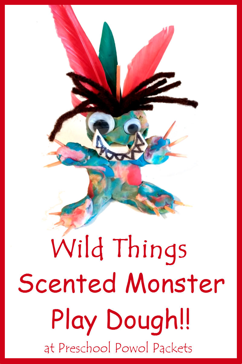 Wild Things Scented Monster Play Dough! Preschool Powol Packets
