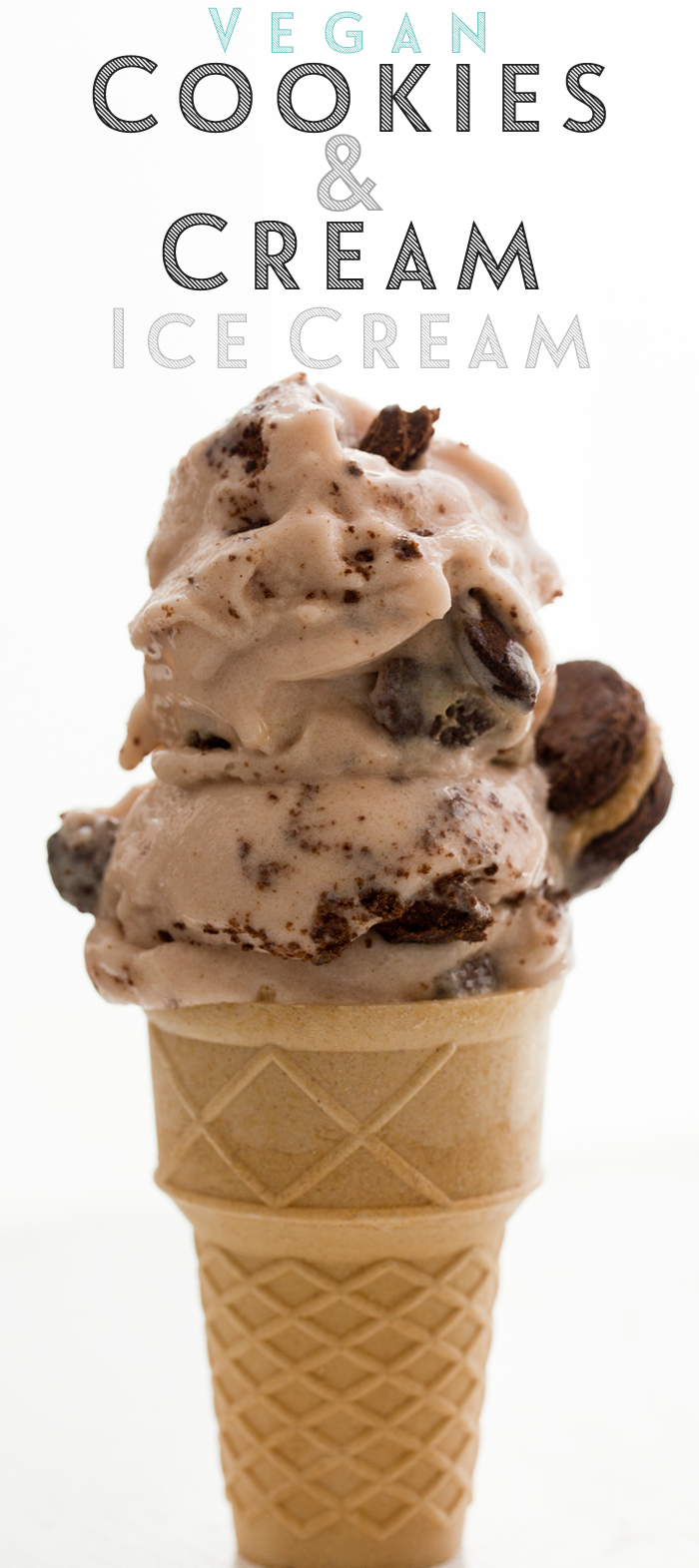 DIY Vegan Cookies & Cream Ice Cream. Vegan Recipe