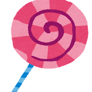 キャンディーのイラスト「ペロペロキャンディ」