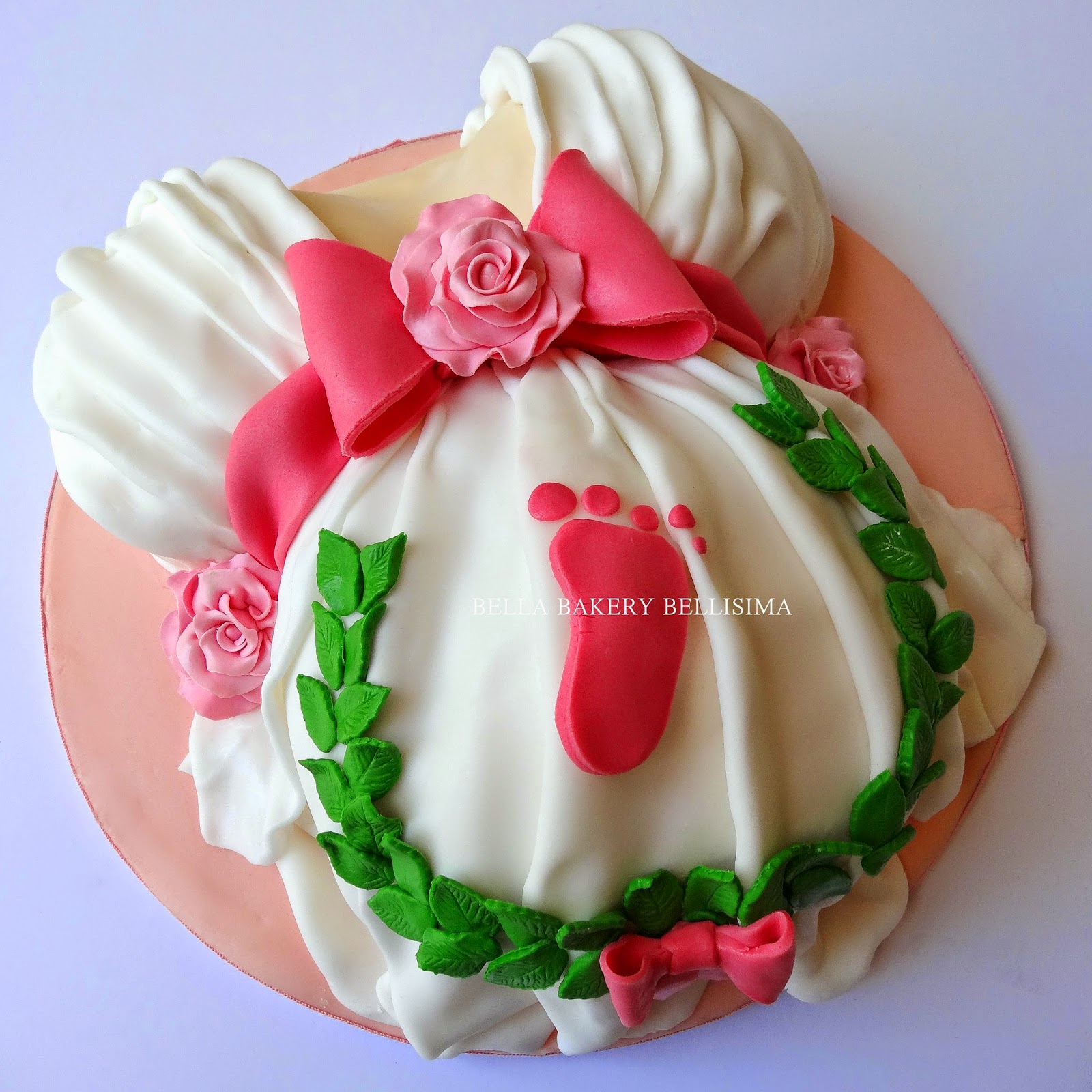  GREEK GODDESS BABY SHOWER CAKE