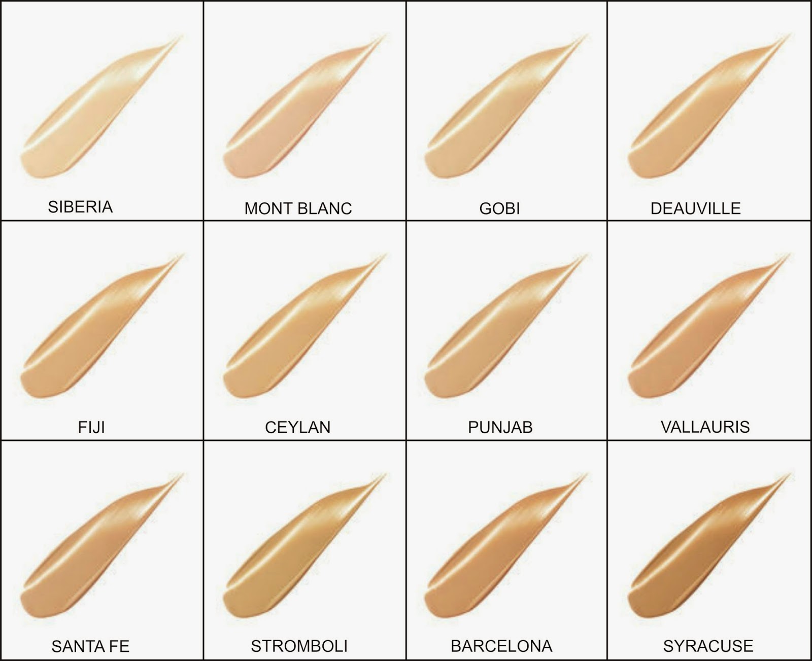nars foundation mont blanic light end 1 10 2019 7 15 pm nars foundation chart