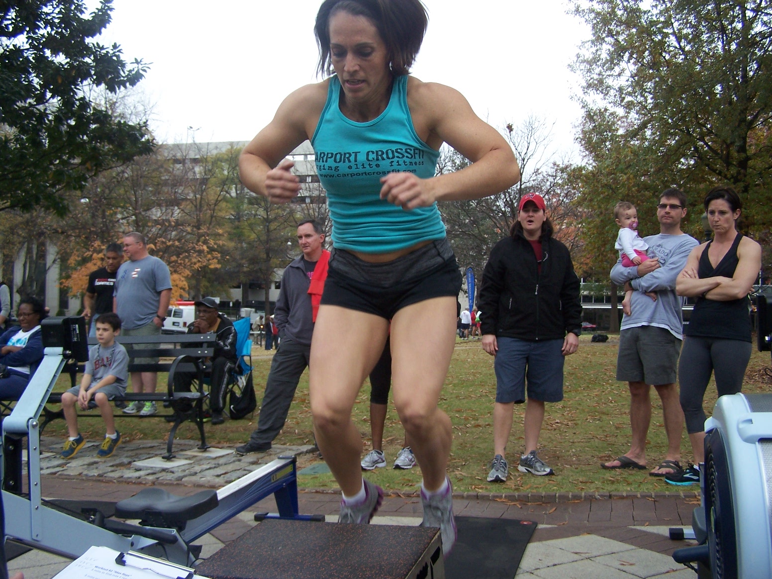 Carport CrossFit Row, Run, Jump