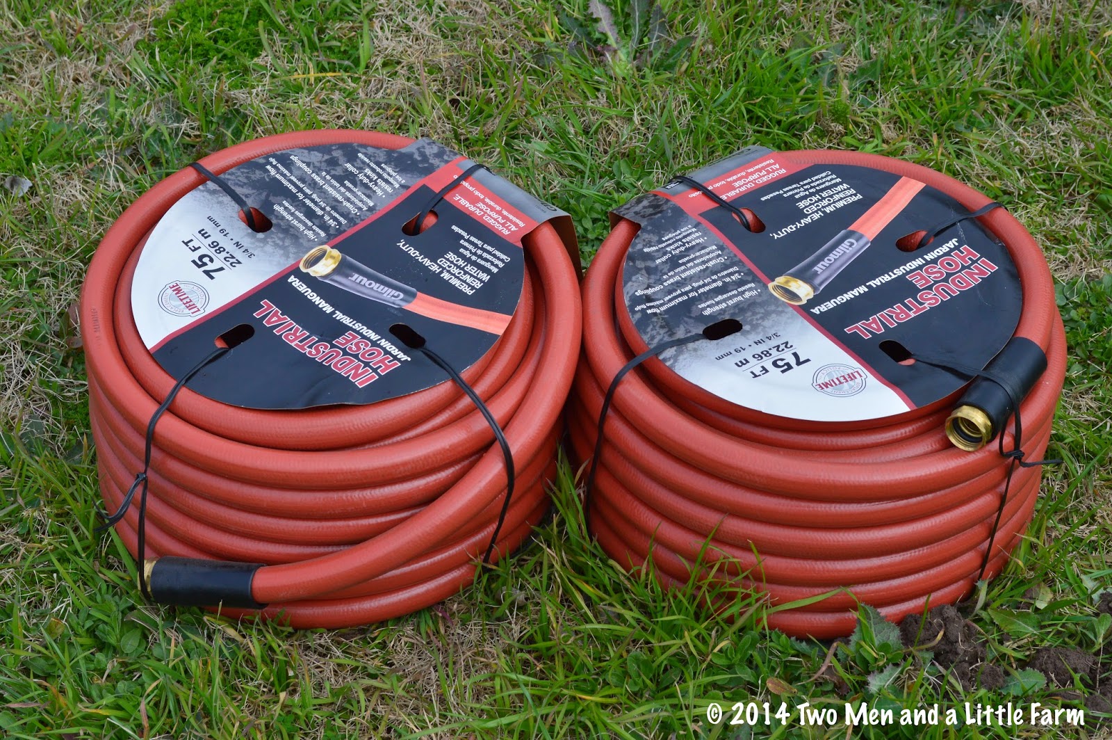 Two Men and a Little Farm BURYING HOSE FOR IRRIGATION TO RAISED BEDS