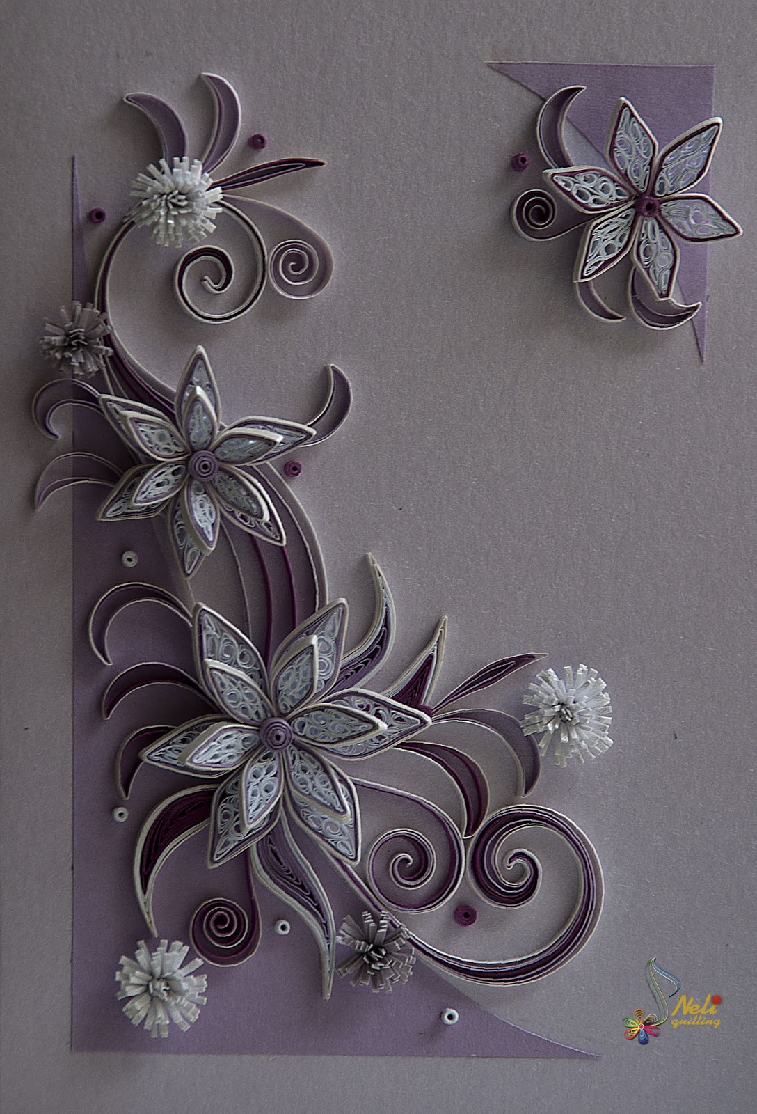 Neli Quilling Art Quilling card flowers