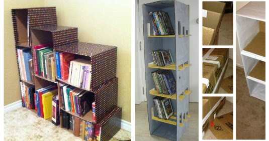 Transforma Cajas de Cartón en Estantes y Libreros