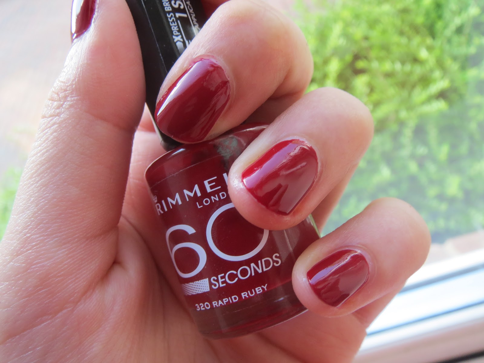 Rimmel London 60 seconds Nail Polish in Rapid Ruby Talisa Talks Beauty