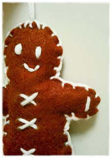 Gingerbread man christmas decoration
