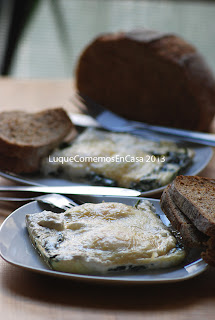 Huevos Al Horno Con Espinaca
