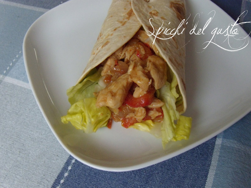 Fajitas con piadina