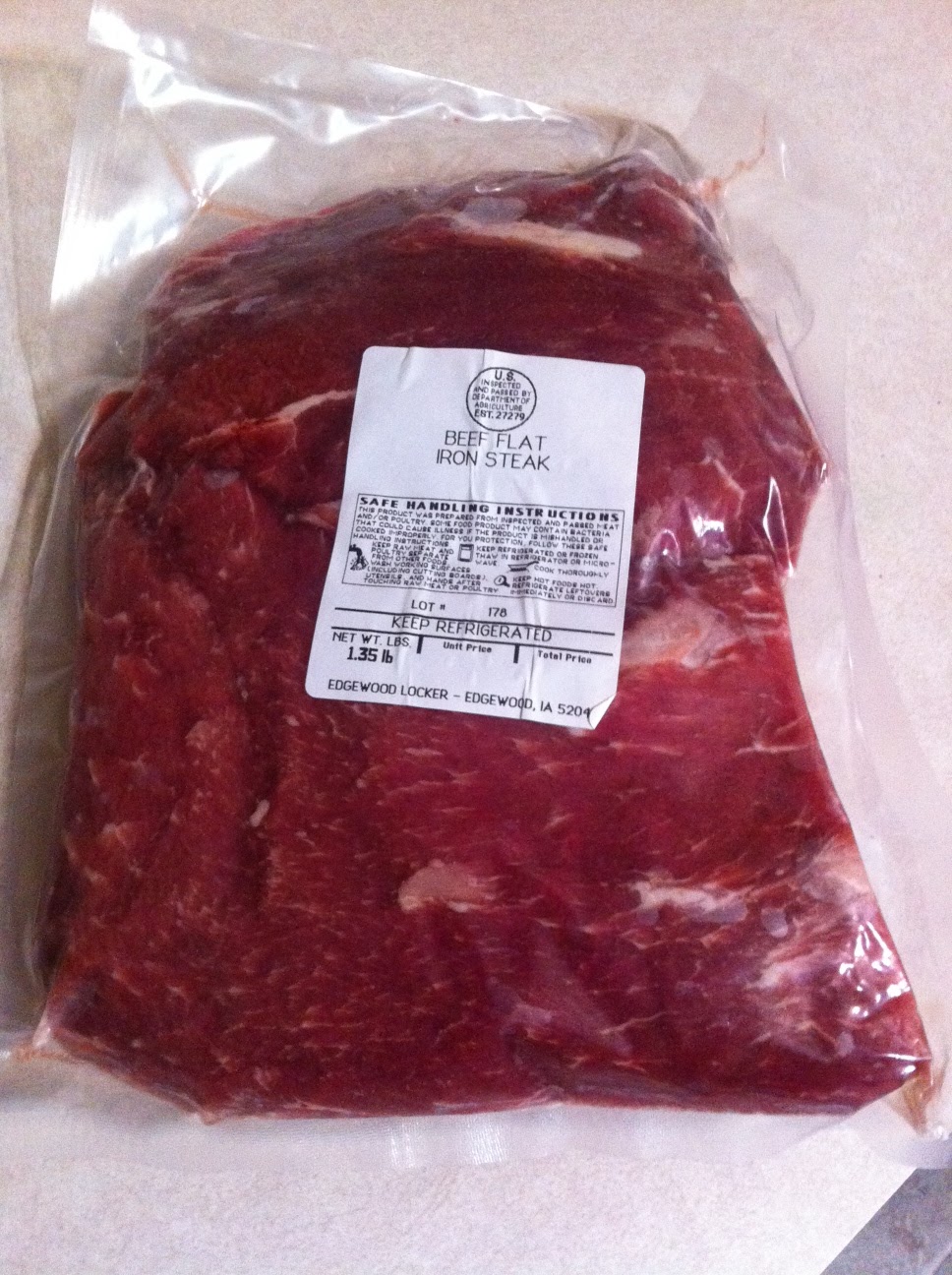 Crystal Cattle: Flat Iron Steak with Green Peppers