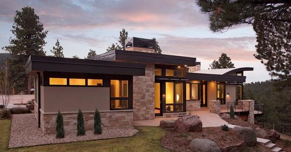 Fachadas Casas Modernas: Fachadas de casas de planta baja