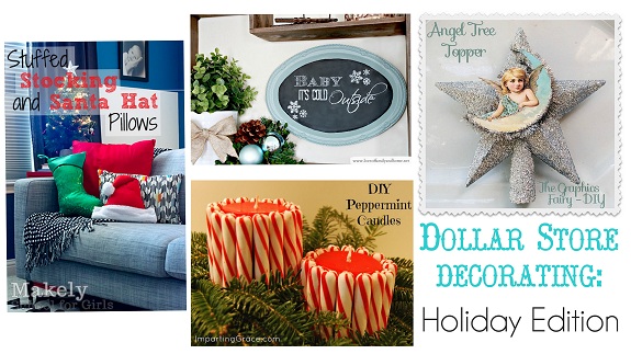 Dollar Store Christmas Crafts Round-Up