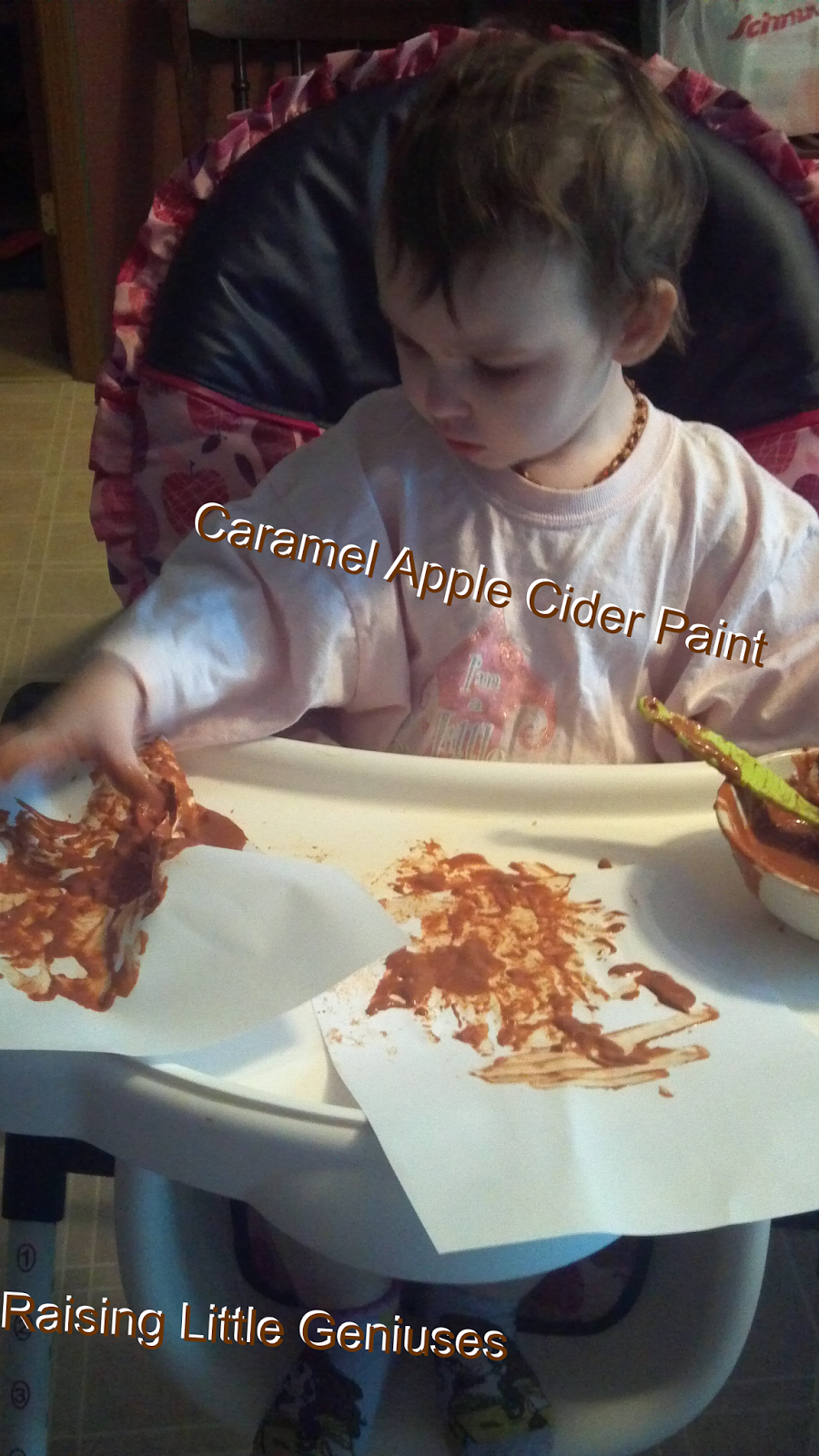Raising Little Geniuses Caramel Apple Cider Paint
