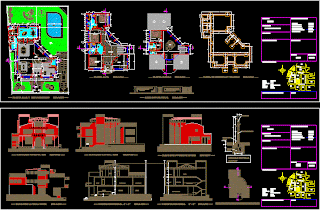 Très belle Villa magnifique. تصميم رائع لفيلا رائعة Plan-Autocad-dwg-d'une-magnifique-villa