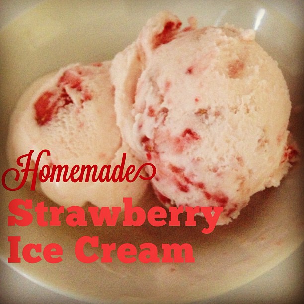 Hawaii Mom Blog Homemade Strawberry Ice Cream
