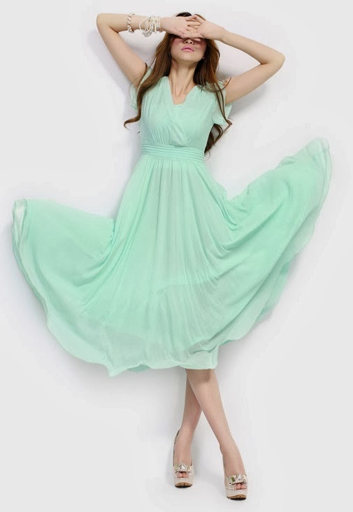 Duchess Fashion Malaysia Online Clothes Shopping Mint Green Short