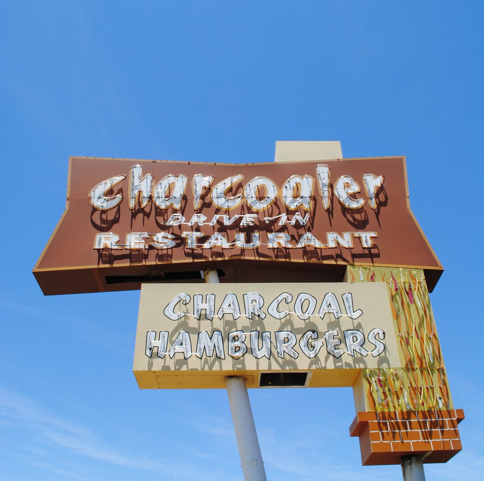 wacky tacky Chow Time Charcoaler DriveIn Restaurant