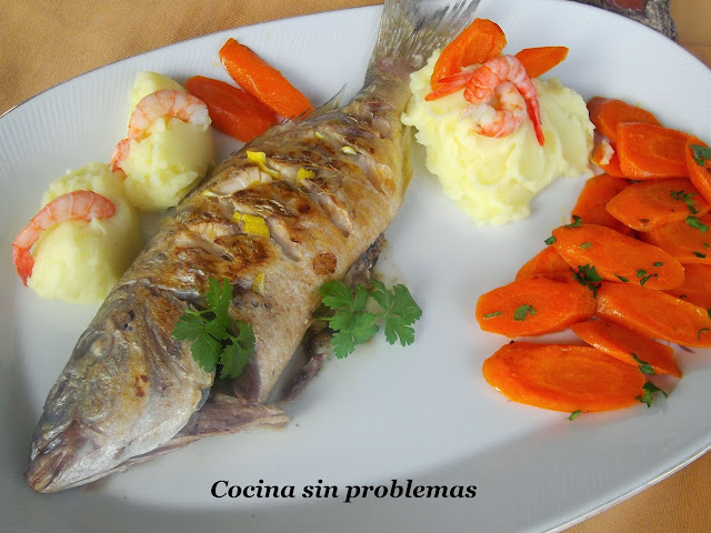 Mabre A La Mantequilla Con Zanahorias Glaseadas.
