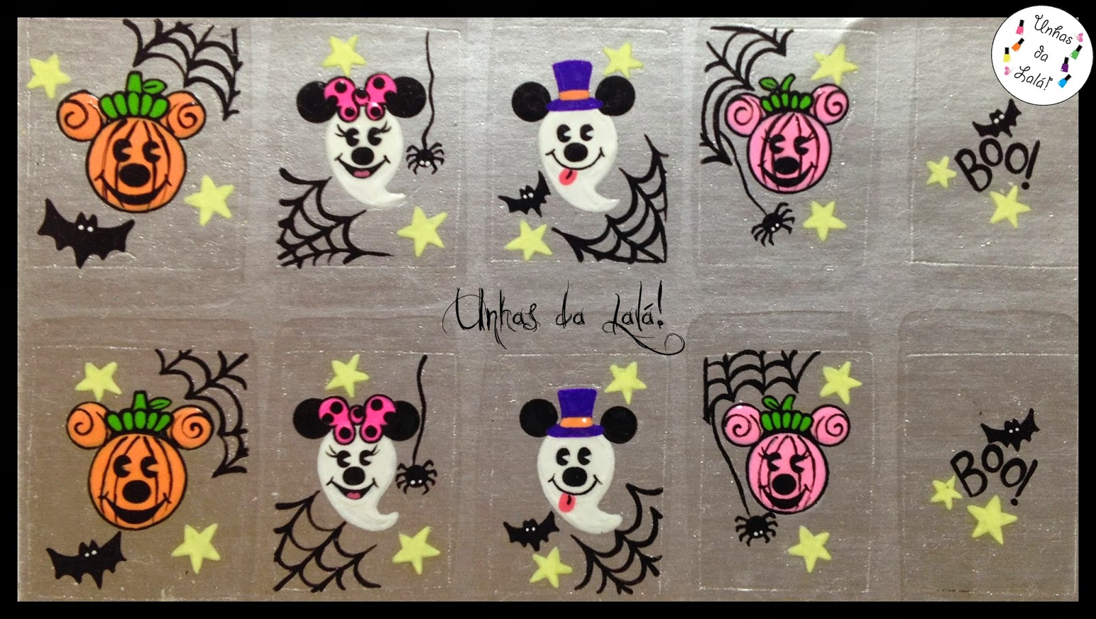 Unhas da Lalá Adesivo Halloween Mickey e Minnie Armarios Fernando Mooca ~ Unhas da Lalá Adesivo Halloween Mickey e Minnie