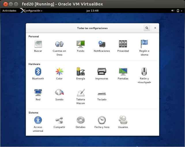 DriveMeca instalando Linux Fedora 20