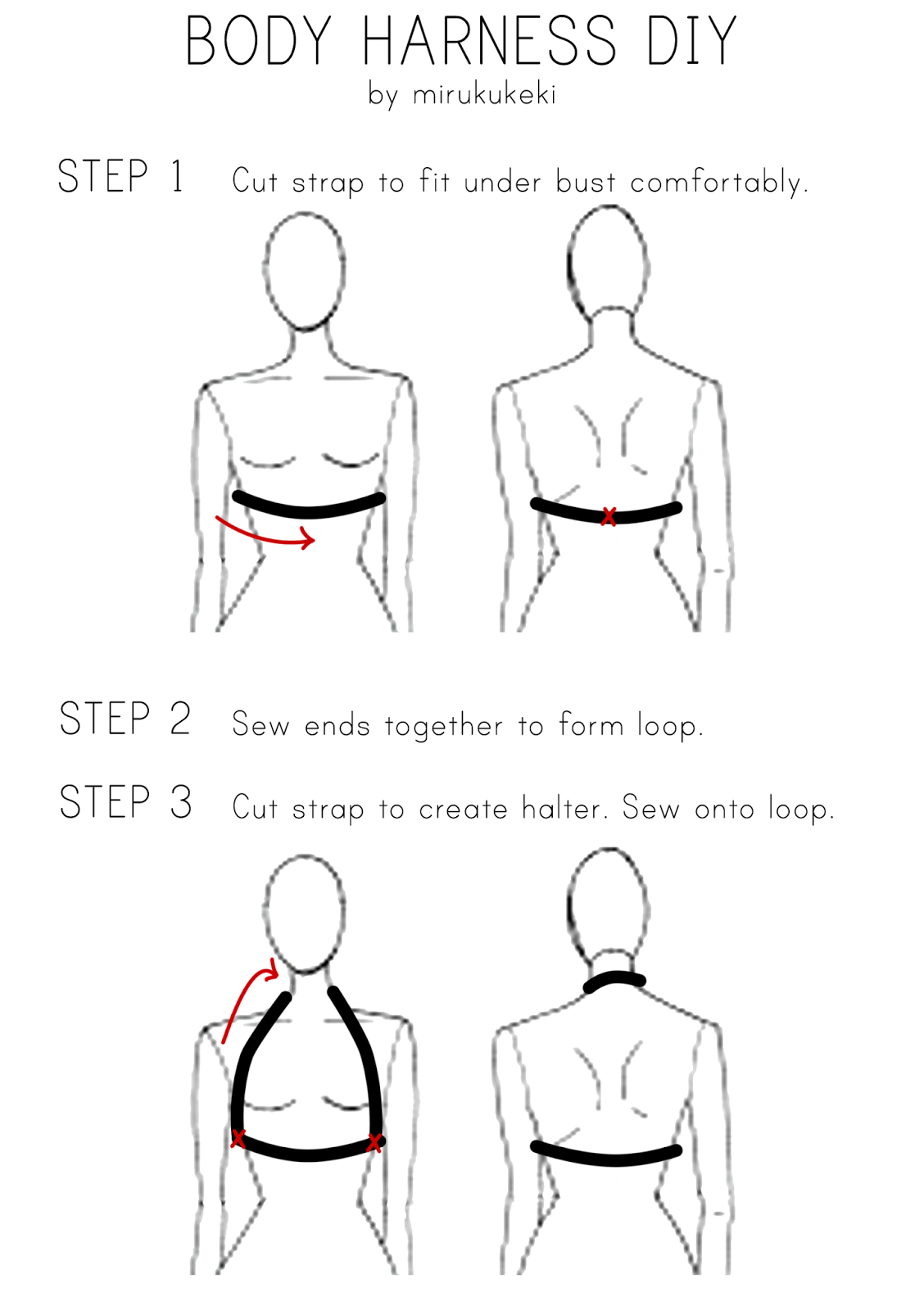 jacqcxw DIY Elastic Body Harness
