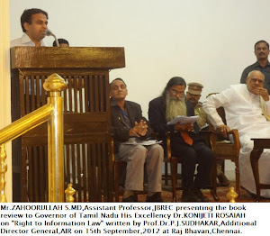 Mr Zahoorullah S MD along with Governor of Tamil Nadu at Raj Bhavan Chennai