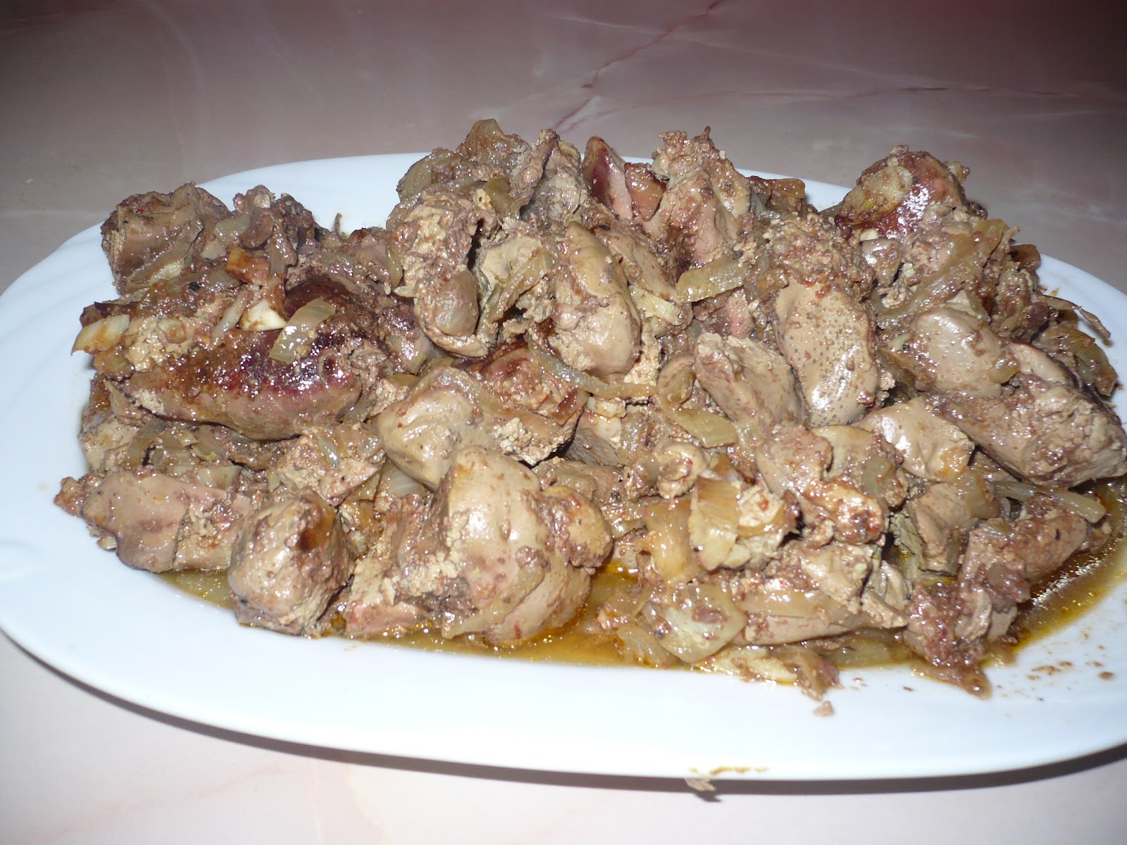 retete culinare simple si delicioase Ficatei de pui la cuptor