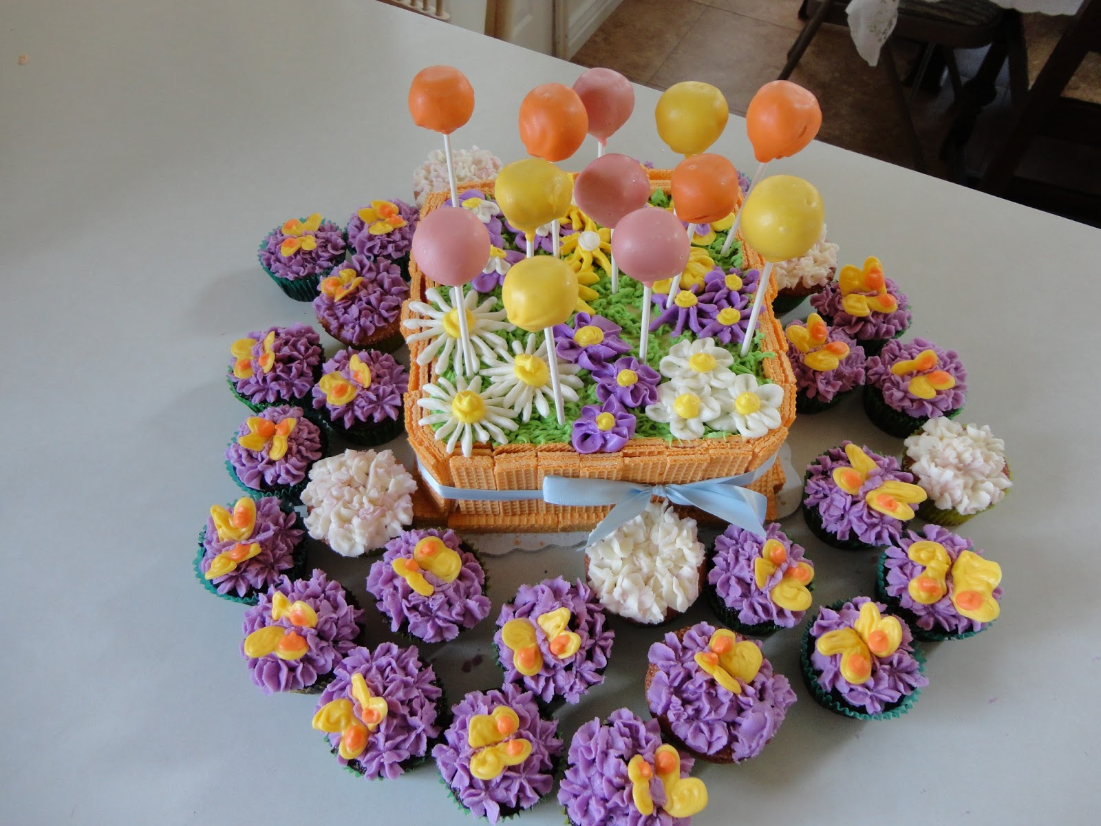 The Adventures of J and K Easter Flower Box Cake 2013