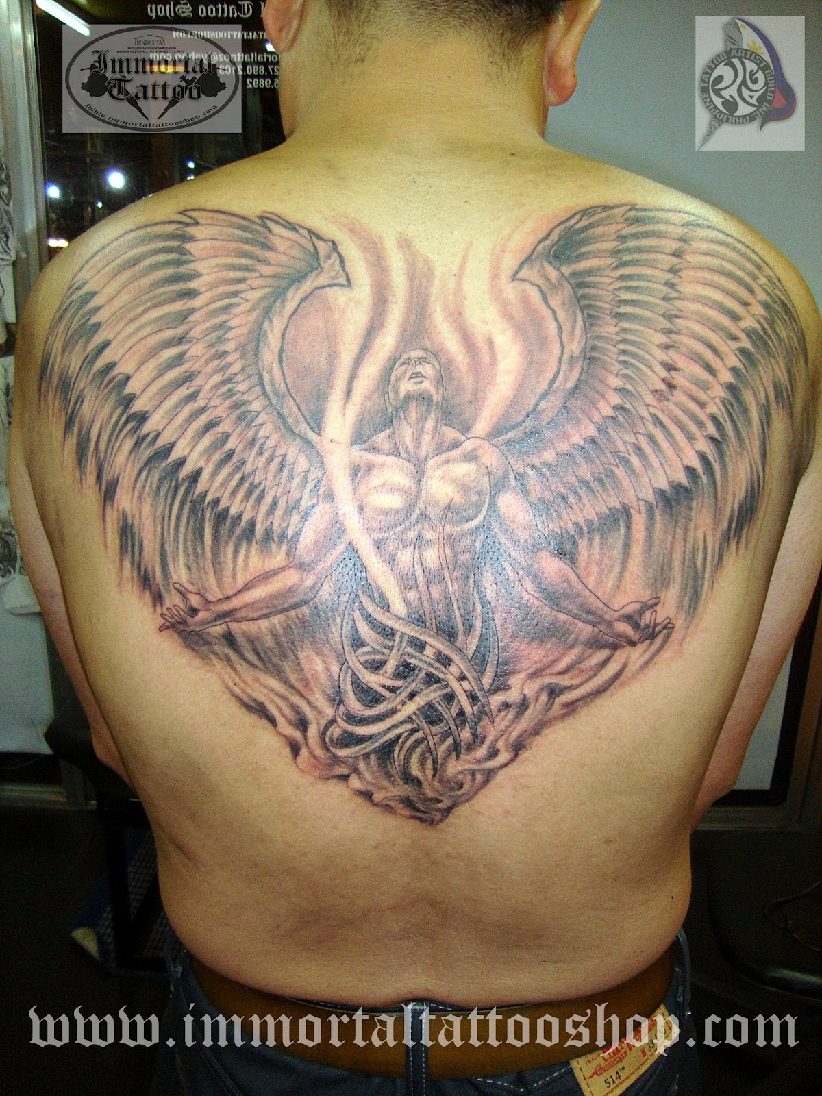 Black Angels Tattoos