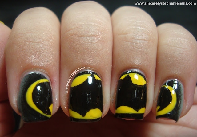 batman nail art