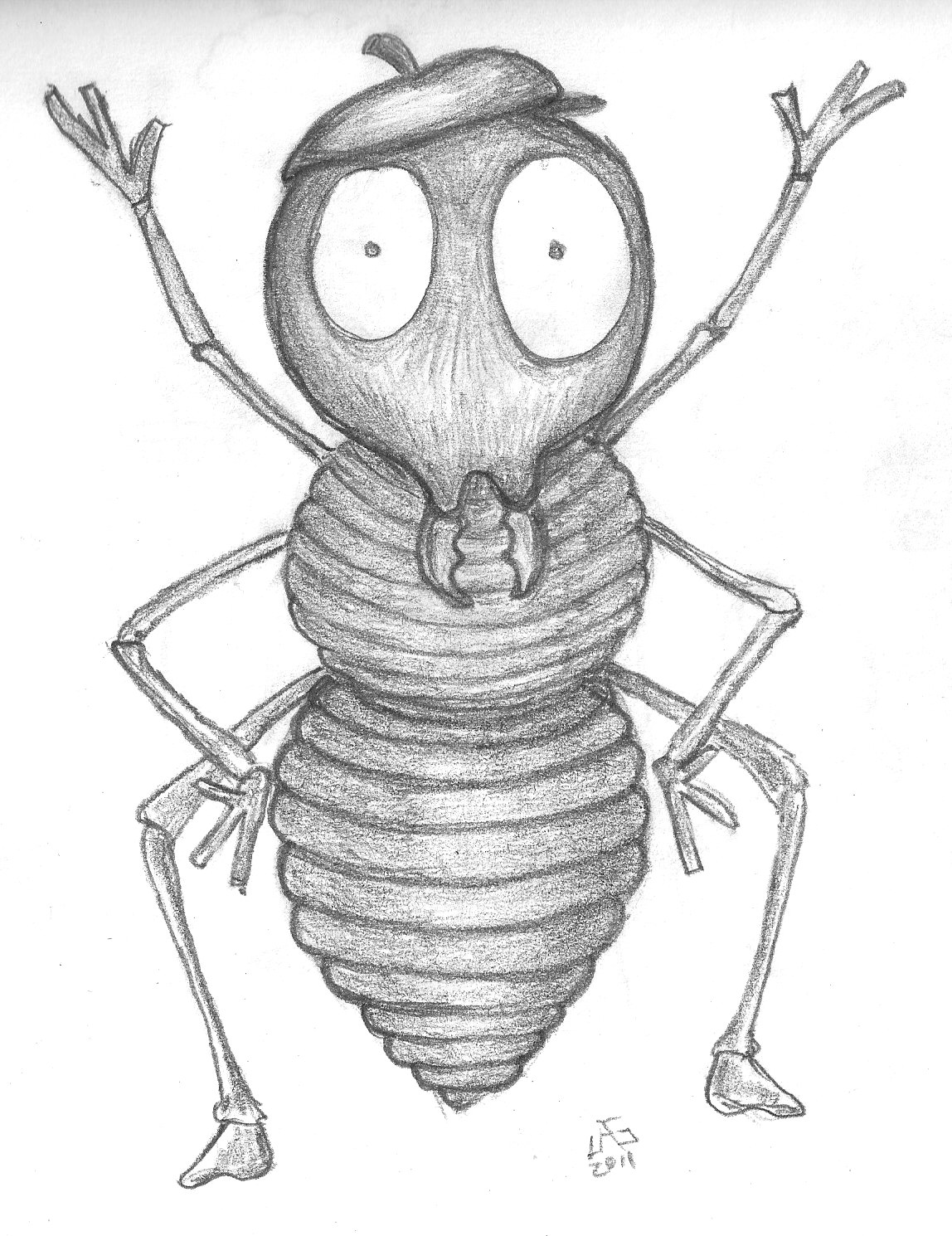 Ant Face Cartoon