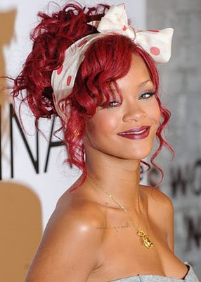 rihanna red hair