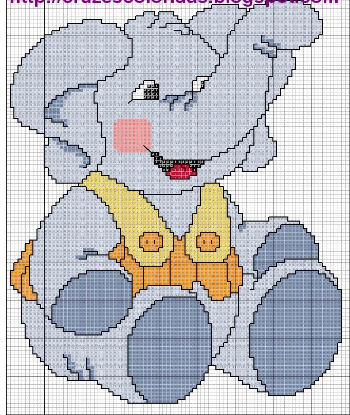 Elefantes Em Ponto Cruz Para Bebe Elefantes Em Ponto Cruz Para Bebe